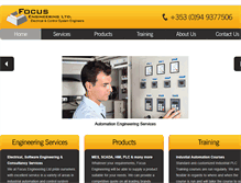 Tablet Screenshot of focus-eng.com